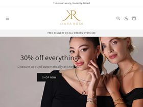 Kiara Rose homepage screenshot