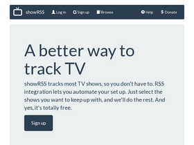 'showrss.info' screenshot