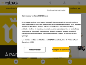 'midas.fr' screenshot