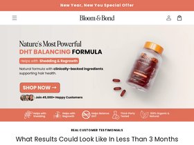 Bloom and Bonds homepage screenshot