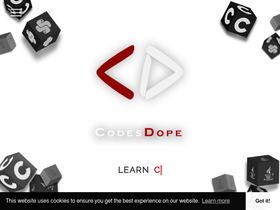 'codesdope.com' screenshot