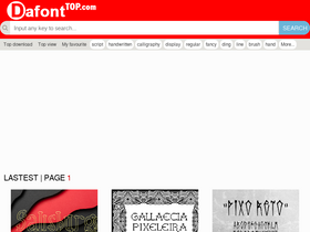 'dafonttop.com' screenshot