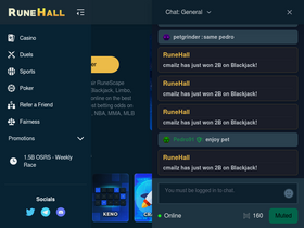 'runehall.com' screenshot