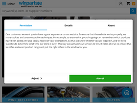 'winparts.ie' screenshot