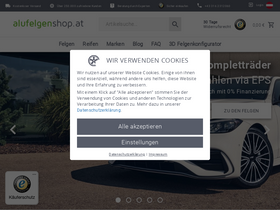 'alufelgenshop.at' screenshot