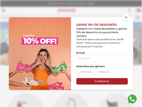 'passarela.com.br' screenshot