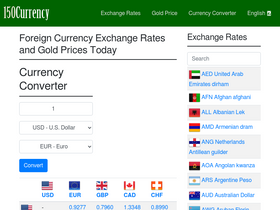 '150currency.com' screenshot