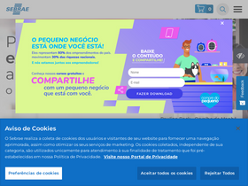 'sebraepr.com.br' screenshot