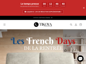 TI KOYA - Mobilier et décoration website screenshot
