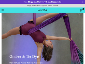 aerialsilks.co.nz homepage screenshot