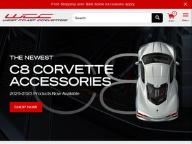 'westcoastcorvette.com' screenshot