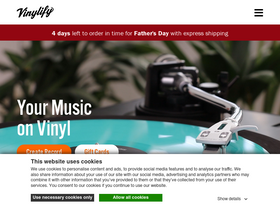 'vinylify.com' screenshot