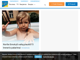 'mamyciuklubas.lt' screenshot