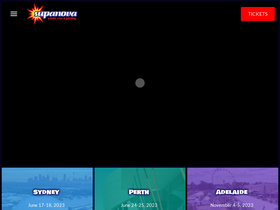 'supanova.com.au' screenshot