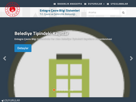 'cevre.gov.tr' screenshot