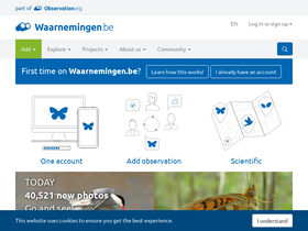 'limburgse.waarnemingen.be' screenshot