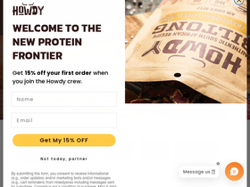 howdysnax.com homepage screenshot
