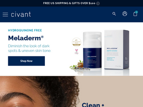 'civantskincare.com' screenshot