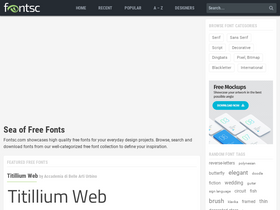 'fontsc.com' screenshot