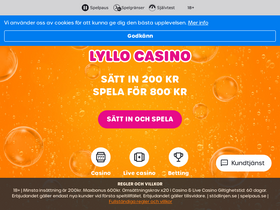 'lyllocasino.com' screenshot