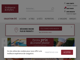 'ambianceetstyles.com' screenshot