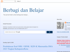 Pak Anang Blogspot Com Analytics Market Share Stats Traffic