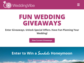 'weddingvibe.com' screenshot