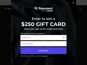 'represent.com' screenshot