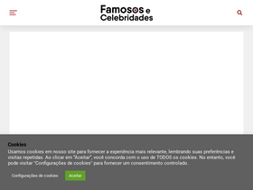 'famososecelebridades.com.br' screenshot