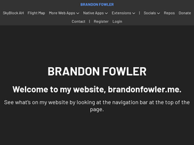'brandonfowler.me' screenshot