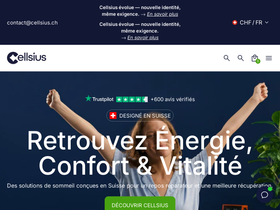 cellsius.ch homepage screenshot