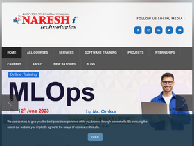 'nareshit.in' screenshot