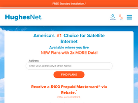 'hughesnet.com' screenshot