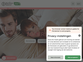 bambooandbasics.nl homepage screenshot