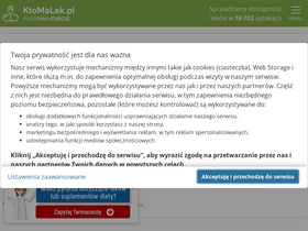 'ktomalek.pl' screenshot