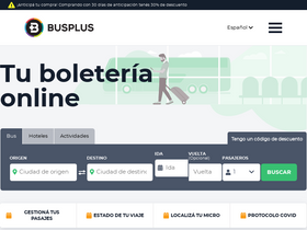'busplus.com.ar' screenshot