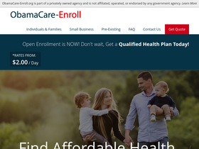 'obamacare-enroll.org' screenshot