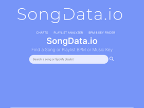 'songdata.io' screenshot