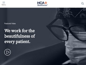 'hcahealthcare.com' screenshot