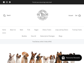 Happypawsandclaws homepage screenshot