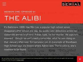 'serialpodcast.org' screenshot