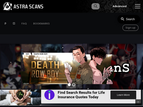 'astrascans.com' screenshot