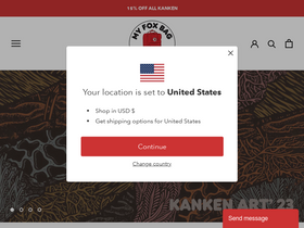 'myfoxbag.com' screenshot