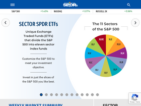 'sectorspdr.com' screenshot
