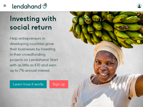 'lendahand.com' screenshot