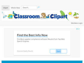 'classroomclipart.com' screenshot
