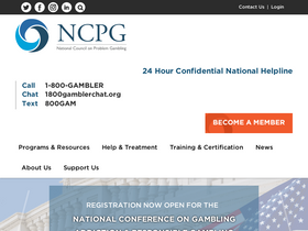 'ncpgambling.org' screenshot