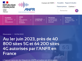 'anfr.fr' screenshot