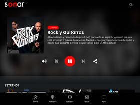 'sonarfm.cl' screenshot