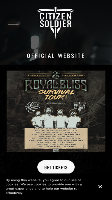 citizensoldierband.com